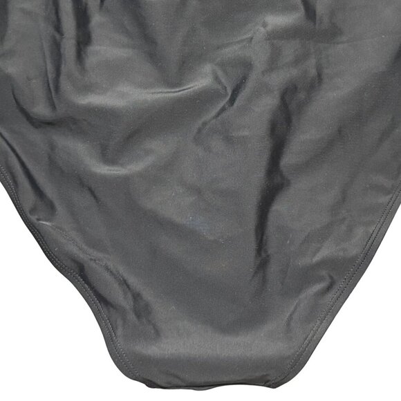 CupShe Black Plunge Paneling Cross Tie Back One Piece Swimsuit - Size XL - NWT - Picture 7 of 9